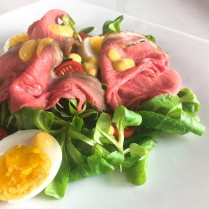 Songino roastbeef e uova
