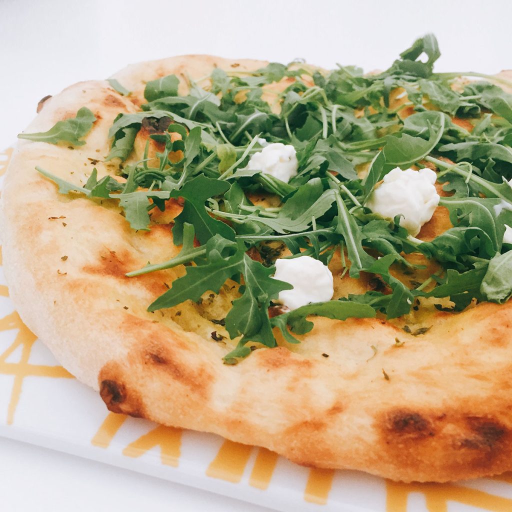 Focaccia con rucola