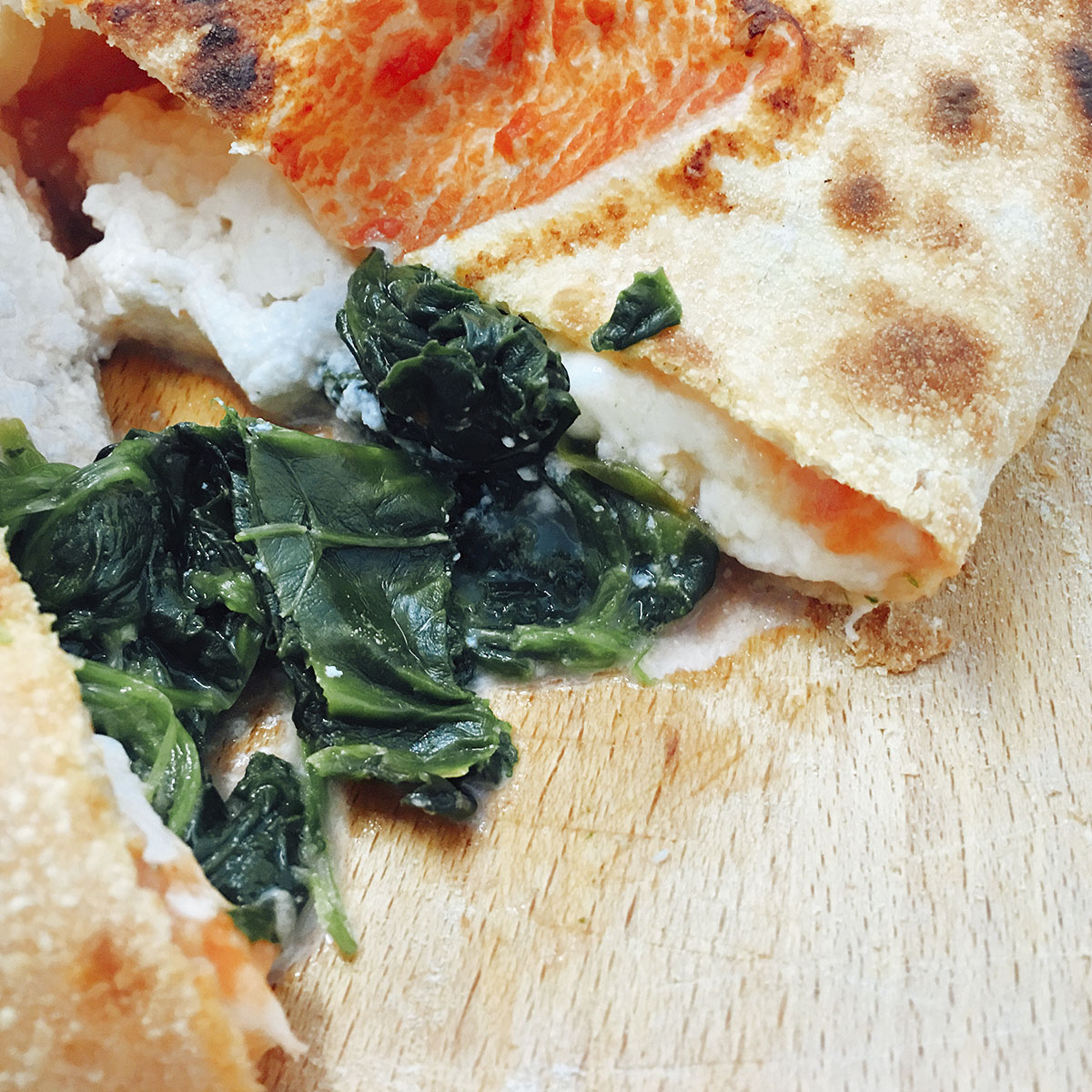 Calzone ricotta e spinaci